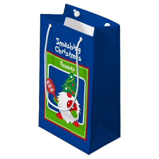  🎅 kerstpekelaar klein cadeauzakje (Voorkant Gekanteld)