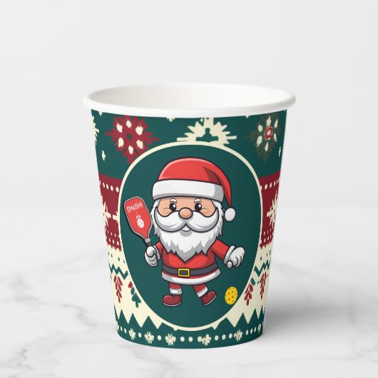  🎅 kerstpekelaar papieren bekers (Achterkant)