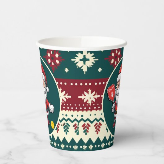  🎅 kerstpekelaar papieren bekers (Links)