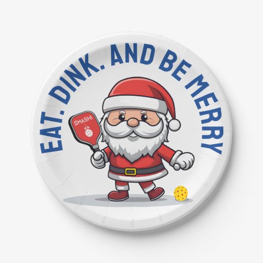  🎅 kerstpekelaar papieren bordje (Voorkant)