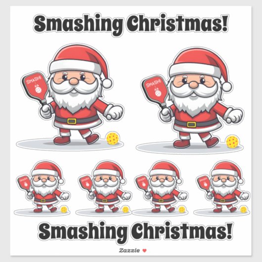 🎅 kerstpekelaar sticker (Vel)