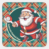  🎅 kerstpekelaar vierkante sticker (Voorkant)