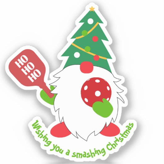 🎅 kerstpekelbal sticker (Voorkant)