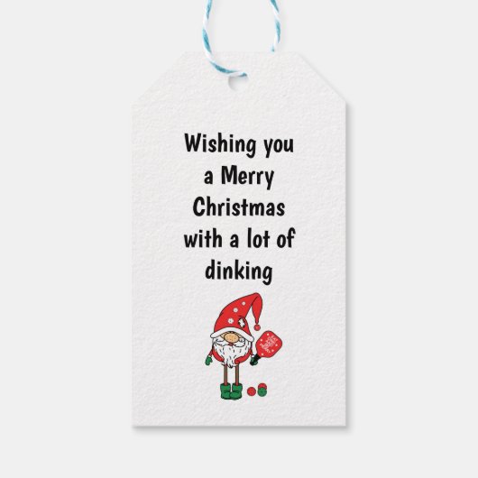 Kerstpekeltje Cadeaulabel (Achterkant)