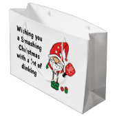 Kerstpekeltje Groot Cadeauzakje (Achterkant Gekanteld)