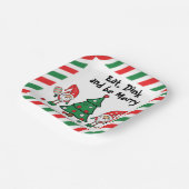 Kerstpekeltje Papieren Bordje (Gebogen)