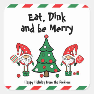 Kerstpekeltje Vierkante Sticker