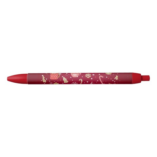 kerstpen zwarte inkt pen (Voorkant)
