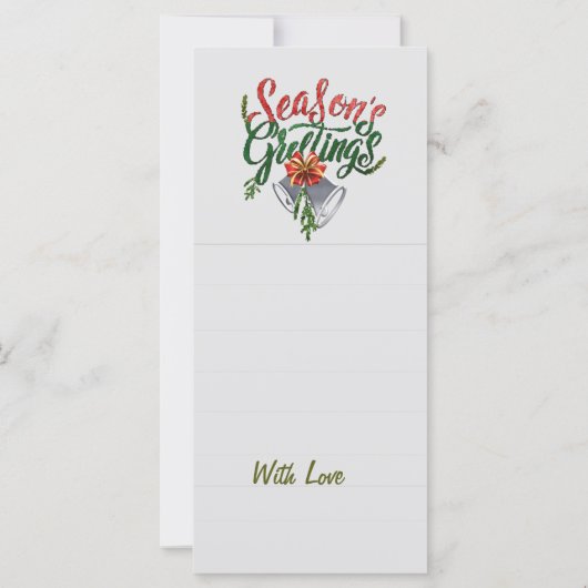 KerstPenguin Notecard (Achterkant)