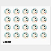 Kerstpenguin Sticker (Vel)