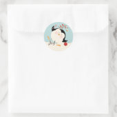 Kerstpenguin Sticker (Tas)