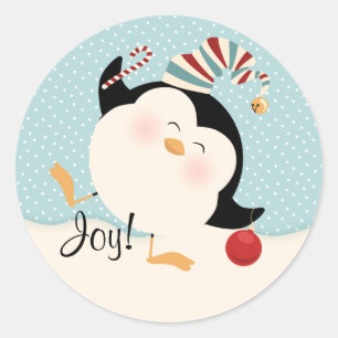 Kerstpenguin Sticker