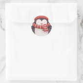 Kerstpenguin Sticker (Tas)