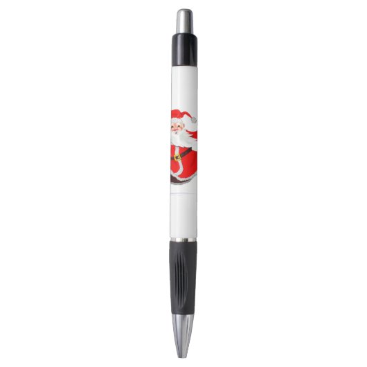 Kerstpenkerstman met cadeautjes pen (Voorkant Verticaal)