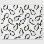 KerstPenquin Cadeaupapier (Vlak)