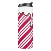 Kerstpeppermint-Snoep Koffie thermische trommel Thermosbeker (Gedraaid links)