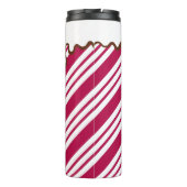 Kerstpeppermint-Snoep Koffie thermische trommel Thermosbeker (Achterkant)