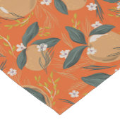 Kerstperen en witte bloemen korte tafelloper (Hoek)