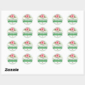 Kerstpermint Scented Hand Scrub-labels Ronde Sticker (Vel)