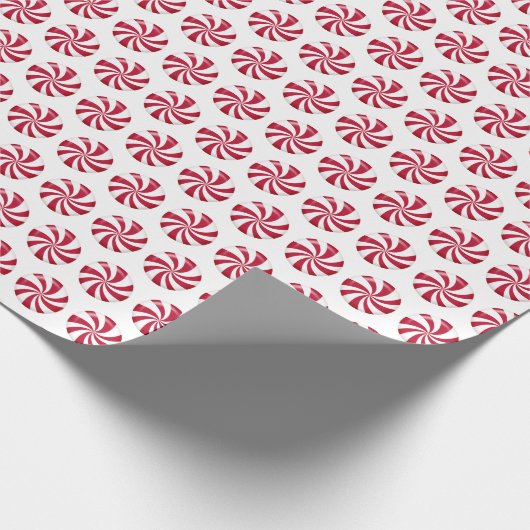 kerstperminten cadeaupapier (Hoek)