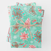 kerstperminten inpakpapier vel (In situ)