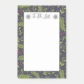 kerstpersen snowflakes bessen post-it® notes (Voorkant)