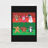 Kerstpersonages Dabben Kaart (Voorkant)