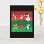 Kerstpersonages Dabben Kaart (Gele Bloem)