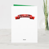 Kerstpersoonlijk KIND van Santa Claus CUSTOM Feestdagen Kaart (Achterkant)