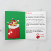 Kerstpersoonlijk KIND van Santa Claus CUSTOM Feestdagen Kaart (Binnen)