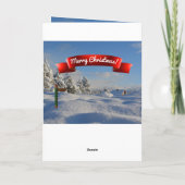 Kerstpersoonlijk KIND van Santa Claus CUSTOM Feestdagen Kaart (Achterkant)