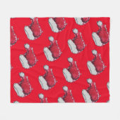 kerstPet Fleece Deken (Voorkant (Horizontaal))