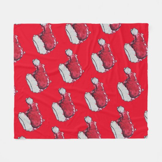 kerstPet Fleece Deken (Voorkant (Horizontaal))