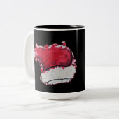 kerstPet Tweekleurige Koffiemok (Voorkant links)