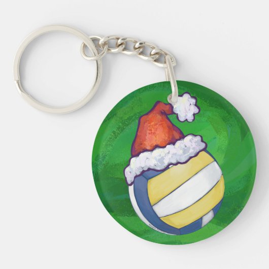 KerstPet Volleyball Sleutelhanger (Voorkant)