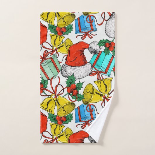 kerstPetten, geschenken en blaasjes Bad Handdoek (Handdoek)