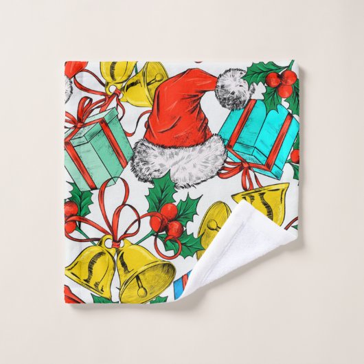 kerstPetten, geschenken en blaasjes Bad Handdoek (Wasdoekje)