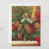 Kerstpianolenmini Feestdagenkaart (Voorkant)