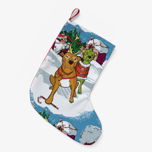 kerstpibbles kleine kerstsok (Voorkant (Hangend))