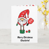 Kerstpickleball gevouwen wenskaart kaart (Gele Bloem)