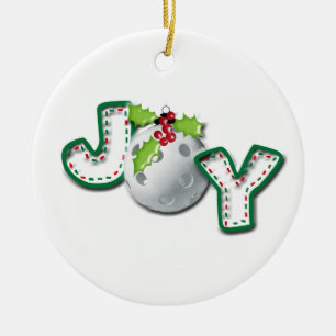 Kerstpickleball Joy Keramisch Ornament