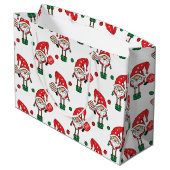 Kerstpicklebbig, grote cadeau groot cadeauzakje (Achterkant Gekanteld)