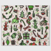  kerstpictogram cadeaupapier (Vlak)