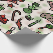  kerstpictogram cadeaupapier (Hoek)