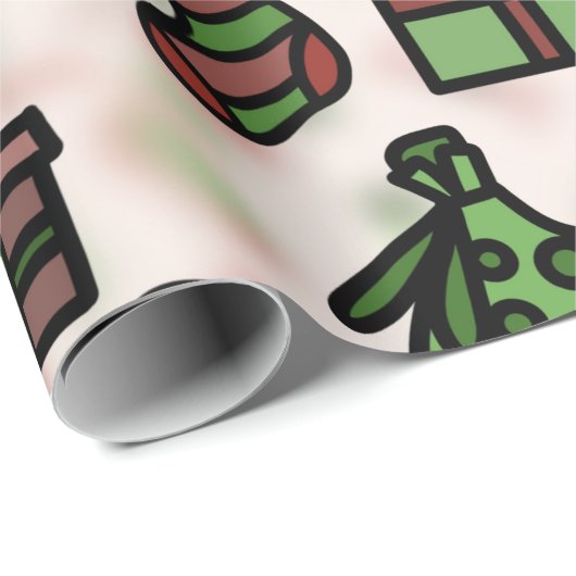 kerstpictogram cadeaupapier (Rol Hoek)