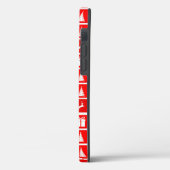 Kerstpictogram Red Squares Holiday Art Klassiek Case-Mate iPhone Case (Achterkant / Links)