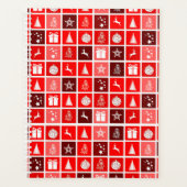 Kerstpictogram Red Squares Holiday Art Klassiek Planner (Voorkant)