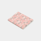 Kerstpictogram Red Squares Holiday Art Klassiek Post-it® Notes (Schuin)