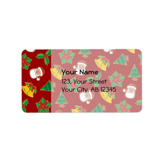 Kerstpictogrammen Etiket (Voorkant)