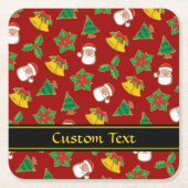 Kerstpictogrammen Kartonnen Onderzetters (Voorkant)